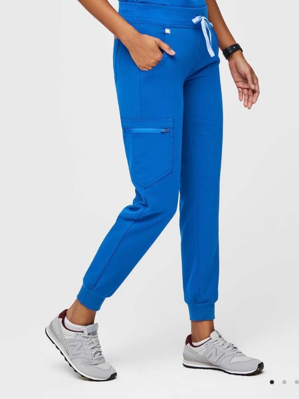 FIGS Royal Blue Scrub Pants with Elastic ankles